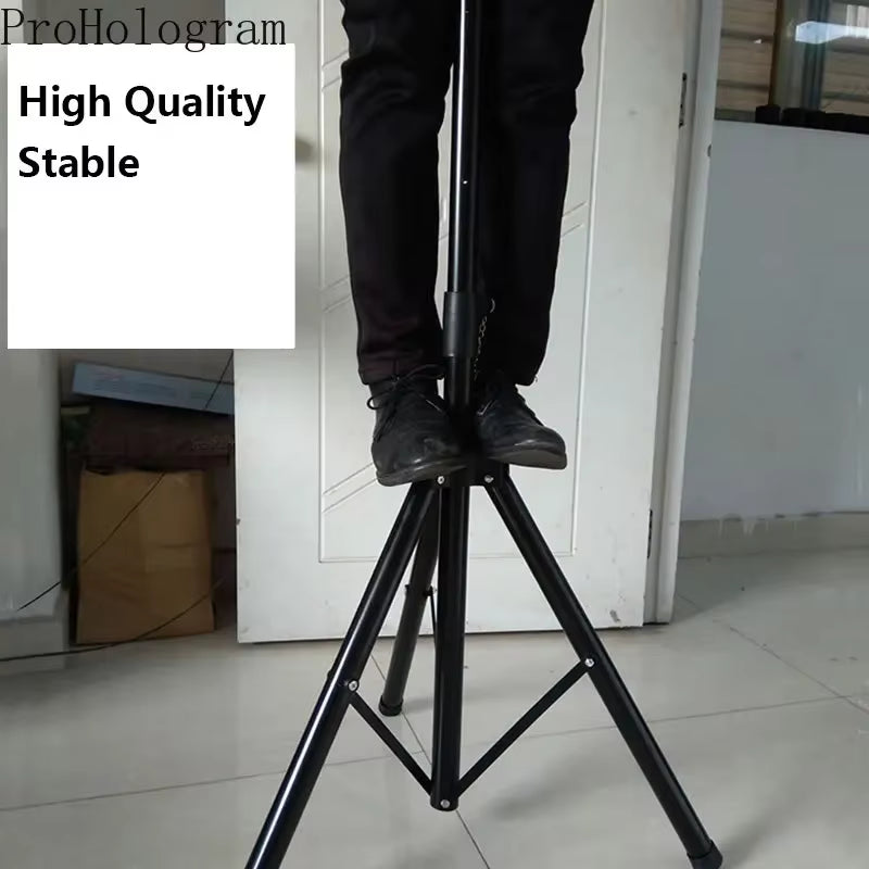 3D Projector Fan Stand Tripod Portable Advertising Fan Tripod Stand for 3D Hologram Fan Projector Adjustable Bracket Stand