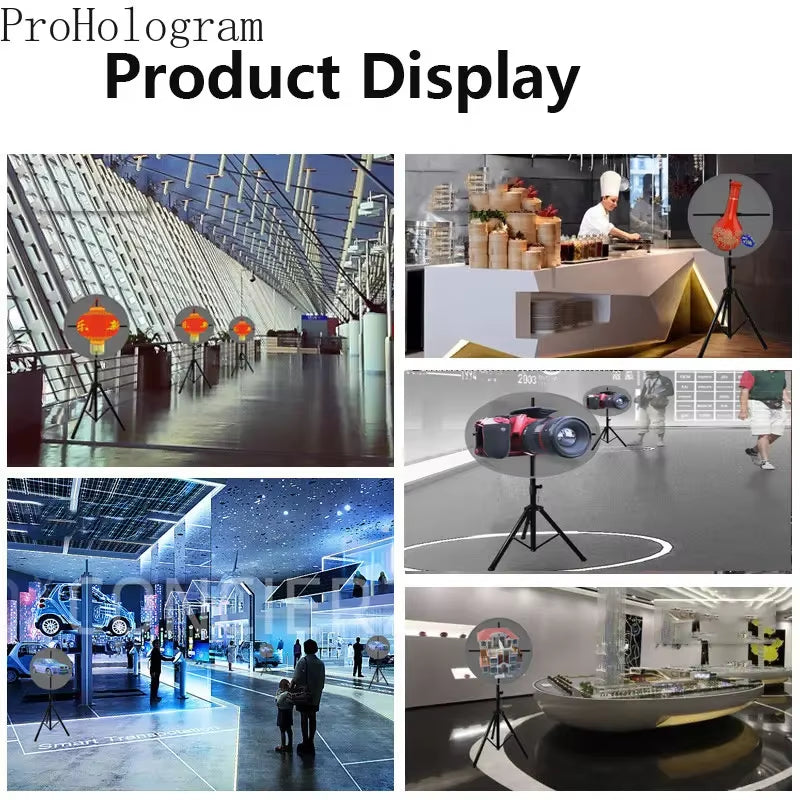 3D Projector Fan Stand Tripod Portable Advertising Fan Tripod Stand for 3D Hologram Fan Projector Adjustable Bracket Stand